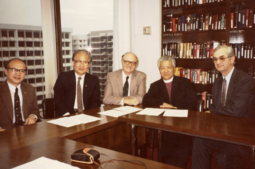 Bishop K.H. Ting and partners In 1985, Bishop K.H Ting and partners signed a memorandum of understanding to establish Amity Printing